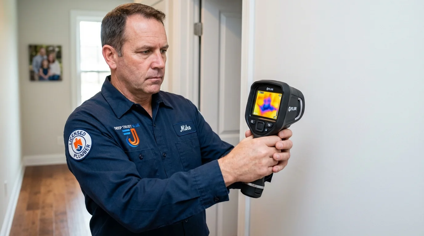Thermal imaging leak detection by Johns Plumbing LLC in Cave City